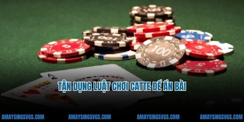 Tận dụng luật chơi catte để ẩn bài