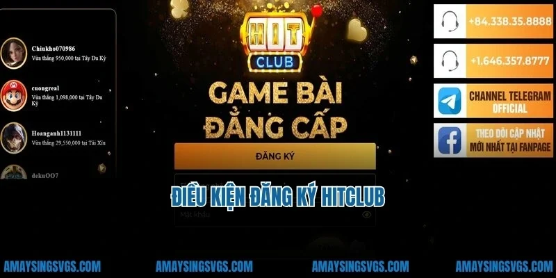 Điều kiện đăng ký hitclub